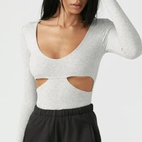 Joah Brown Tops - 🔴NWOT sold out Joah brown cut out long sleeve in gray